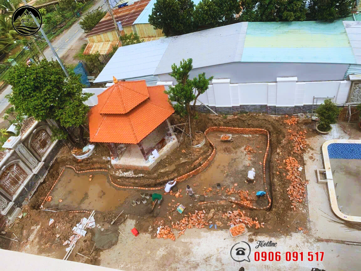 Dự Án Hồ Cá Koi nhà anh Thảo ở Củ Chi – Thành Phố Hồ Chí Minh